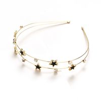 Five-pointed Star  Double-layer Headband main image 5