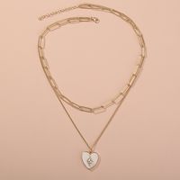 New  Natural Shell Heart Multi-layer Necklace main image 5
