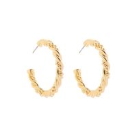 Retro C Shape Plating Alloy No Inlaid Earrings sku image 1