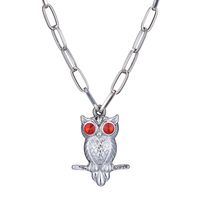 Collier De Diamant Hibou Double Face De Vente Chaude main image 1