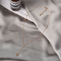 Creative Simple Peach Heart Love Pendant Women's Y-shaped Necklace main image 4