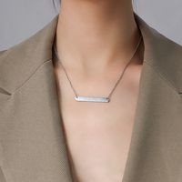 English Lucky Geometric Long  Pendant  Necklace main image 5