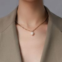 Double Chain Freshwater Pearl Necklace main image 3