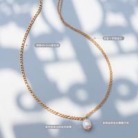 Double Chain Freshwater Pearl Necklace main image 5