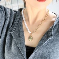 Korea  Asymmetric Pearl Necklace main image 4