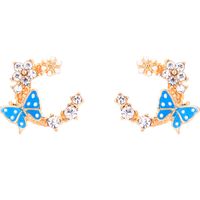 Butterfly Exquisite C-shaped Earring S925 Silver main image 6