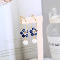 Flower S925 Silver Pearl Earrings main image 1