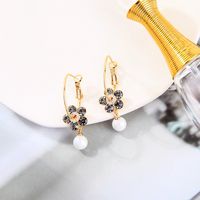 Flower S925 Silver Pearl Earrings main image 3