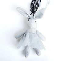 Korean  Fashion Wild Cute Leather Rabbit Long Necklace sku image 4