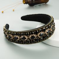 New Fashion Geometric Water Drop Drill Headband sku image 4