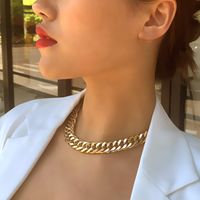 Thick Chain Exaggerated Fashion Trendy Necklace sku image 4