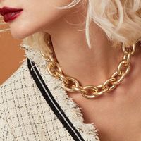 Thick Chain Exaggerated Fashion Trendy Necklace sku image 2