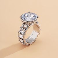 Creative Emerald Diamond Ring sku image 1