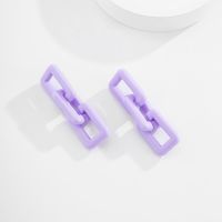 New Exaggerated Geometric Square Acrylic Earrings sku image 1