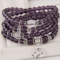 Korean Trendy Fashion Zodiac Purple Beautiful Bracelet main image 1