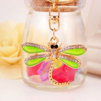 Dripping Craft Small Gift Green Dragonfly Keychain main image 4