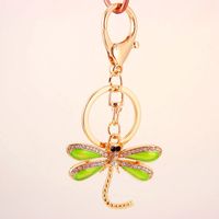 Dripping Craft Small Gift Green Dragonfly Keychain main image 5
