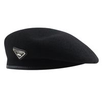 Woolen Fashion Letter Black Hat sku image 1