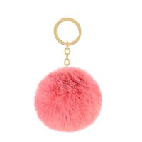 Cute Solid Color Alloy Keychain sku image 6