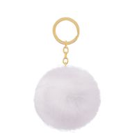 Cute Solid Color Alloy Keychain sku image 8