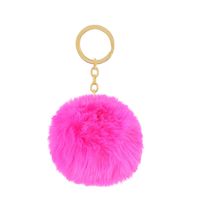 Cute Solid Color Alloy Keychain sku image 11