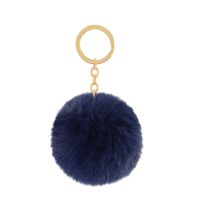 Cute Solid Color Alloy Keychain sku image 13