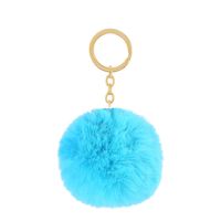 Cute Solid Color Alloy Keychain sku image 23