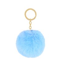 Cute Solid Color Alloy Keychain sku image 24
