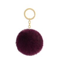 Cute Solid Color Alloy Keychain sku image 25
