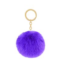 Cute Solid Color Alloy Keychain sku image 26