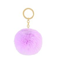 Cute Solid Color Alloy Keychain sku image 27