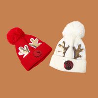 Children's Christmas Deer Knit Hat main image 4