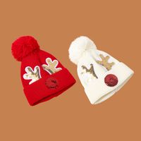 Children's Christmas Deer Knit Hat main image 5