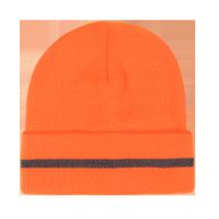 Orange Fashion Striped Knitted Hat main image 6