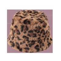 Children's Fashion Plush Leopard Print Fisherman Hats main image 6