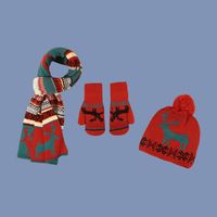 Christmas Fawn Hat Scarf Gloves Three-piece main image 3