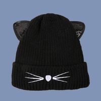 Fashion Cute Cat Knitted Hat sku image 1
