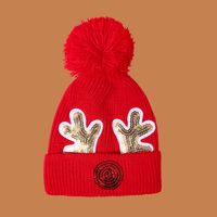 Children's Christmas Deer Knit Hat sku image 2
