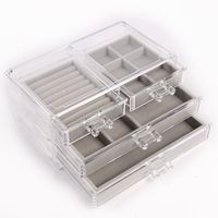 Dreischichtige Transparente Aufbewahrungsbox Mit Flanellboden sku image 1