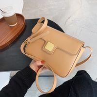 New Trendy Wild One-shoulder  Simple Texture  Square Bag main image 3