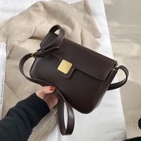 New Trendy Wild One-shoulder  Simple Texture  Square Bag main image 4