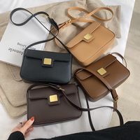 New Trendy Wild One-shoulder  Simple Texture  Square Bag main image 5