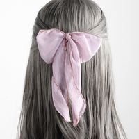 Streamer Bow Knot Hair Rope Hair Ring main image 5