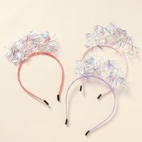 Fashion Laser Bright Silk Multicolor Crown Headband main image 1