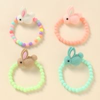 Korean  Cartoon  Colorful Beads Cute Bunny Bracelet main image 3