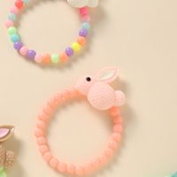 Korean  Cartoon  Colorful Beads Cute Bunny Bracelet main image 4