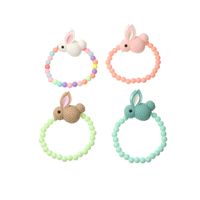 Korean  Cartoon  Colorful Beads Cute Bunny Bracelet main image 6