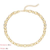 Exaggerated Gold Thick Chain Punk Hip-hop Fashion Necklace sku image 2