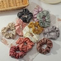 New Korean  Pure Color  Hair Scrunchies main image 1