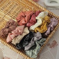 New Korean  Pure Color  Hair Scrunchies main image 6